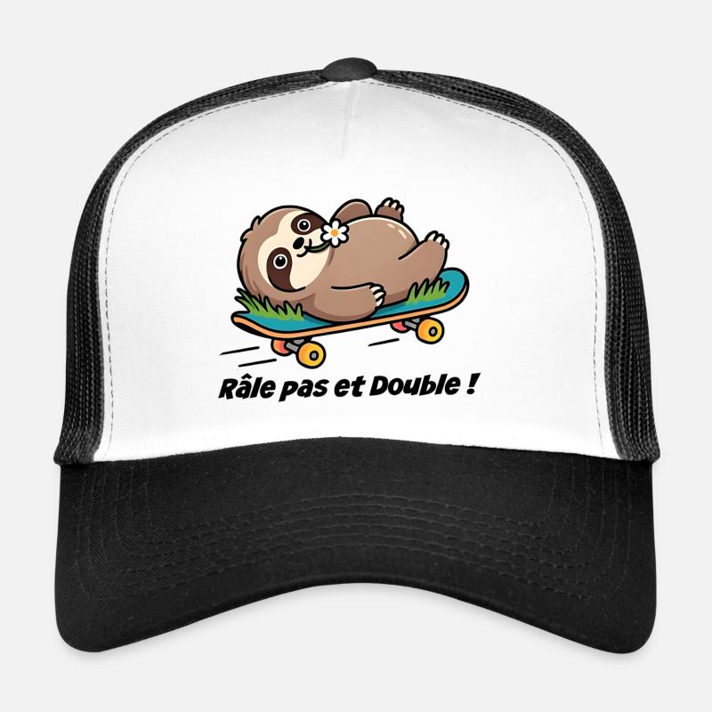 Caravan sticker, van Rattle and double! Trucker Cap