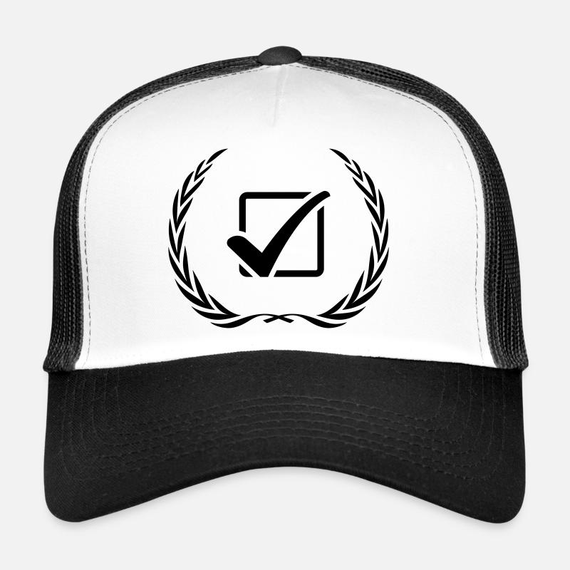 Häkchen Ankreuzen Kranz Trucker Cap