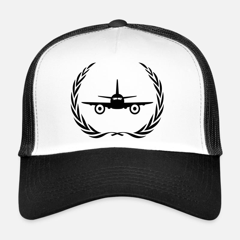 Flugzeug Symbol Kranz Trucker Cap