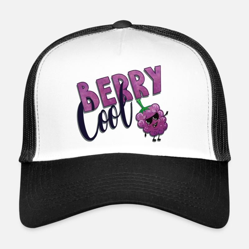 Berry Cool Blackberry - Trucker Cap - white/black