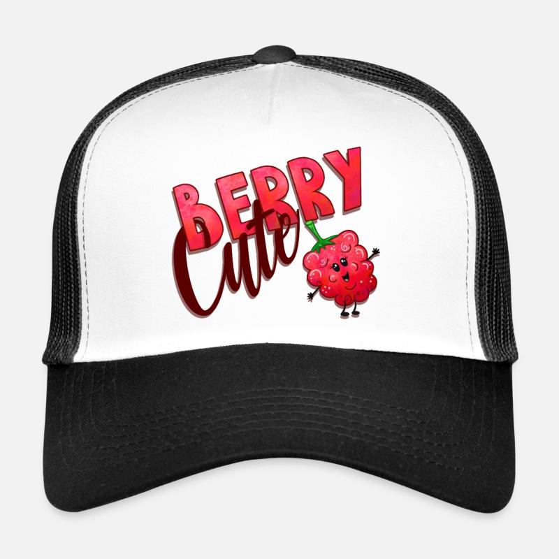 Berry Cute Raspberry - Trucker Cap - white/black