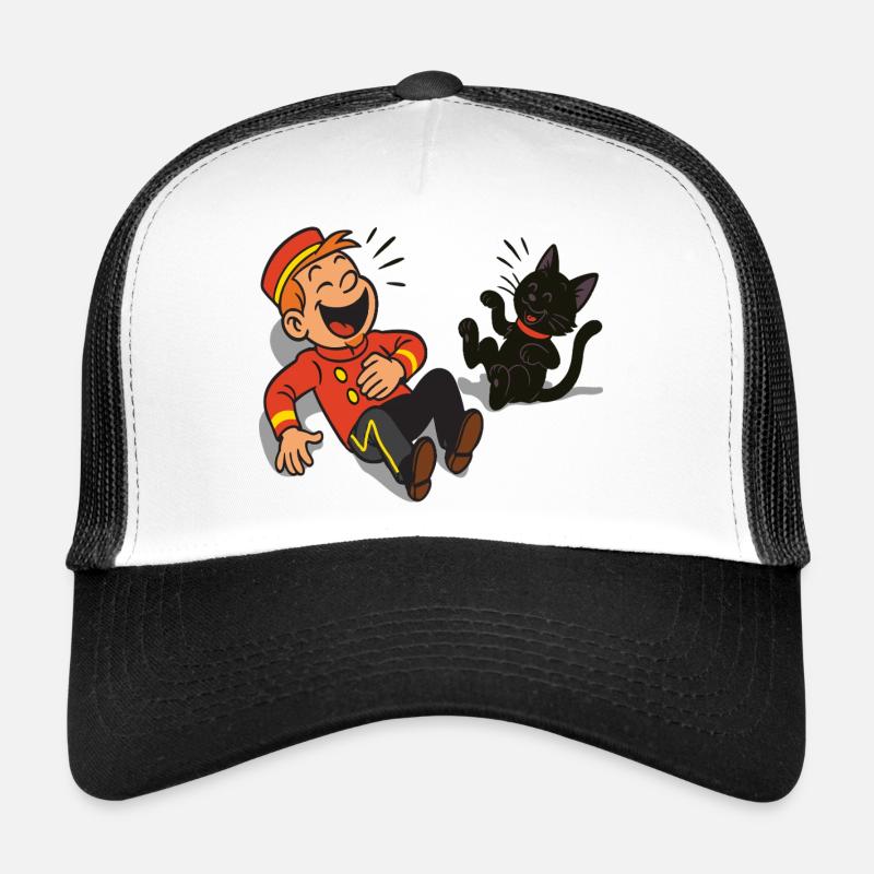Franky & Meeko lachen - Trucker Cap - Weiß/Schwarz