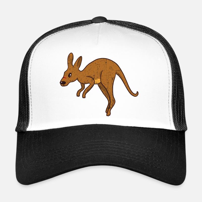 Kangaroo Vintage Rust Texture Trucker Cap