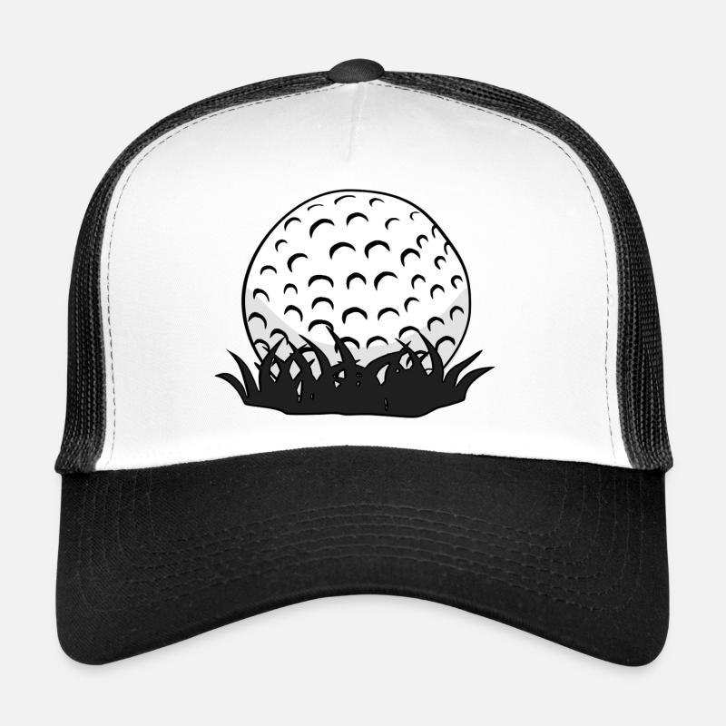 Balle de golf - Casquette trucker  - blanc/noir