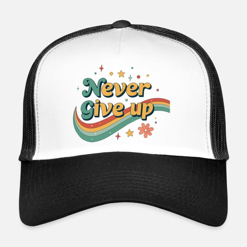 Persévérance rétro arcenciel Casquette trucker 