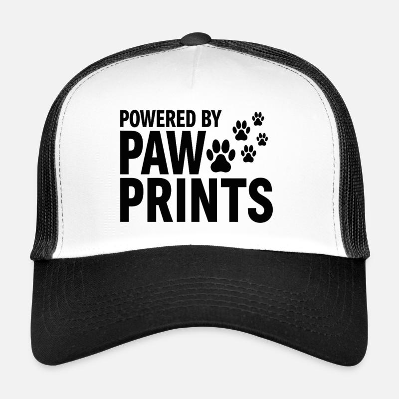 Propulsé par Paw Prints Déclaration d’amour pour chien Casquette trucker 