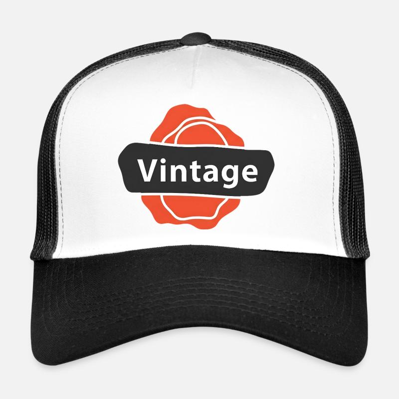 Vintage Art Old School Retro Trucker Cap