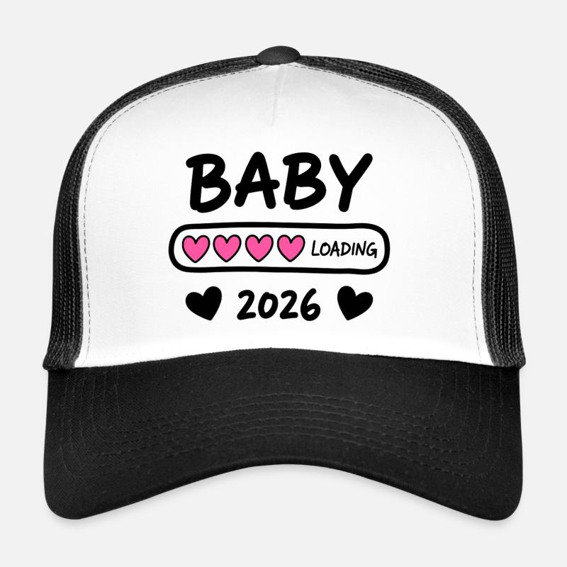 Baby Loading 2026 Pregnancy Parents Trucker Cap
