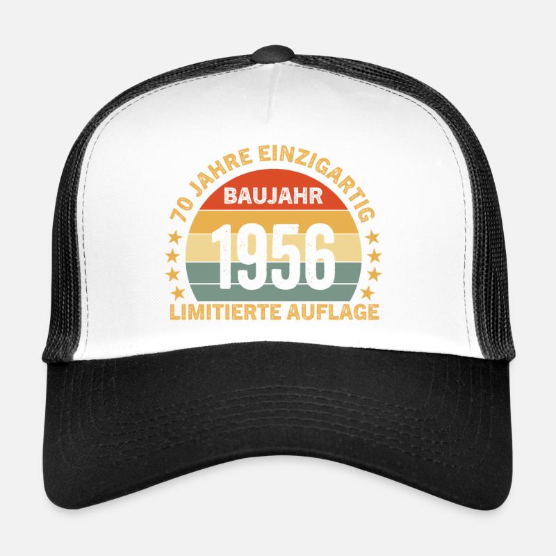 56 ANS D’ÉDITION LIMITÉE UNIQUE - Casquette trucker  - blanc/noir