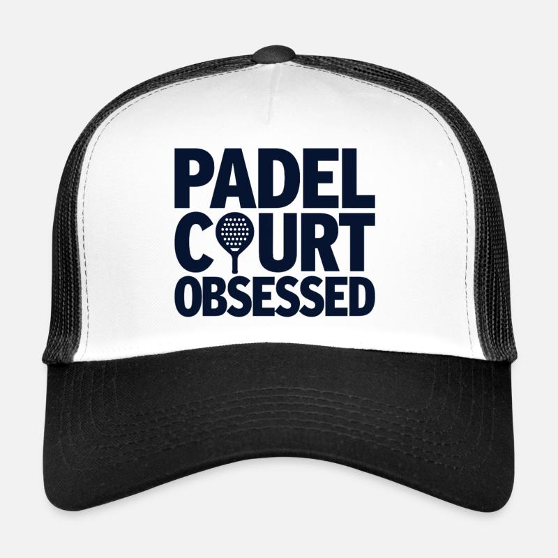 Passion obsédée par le padel court pour les athlètes Casquette trucker 