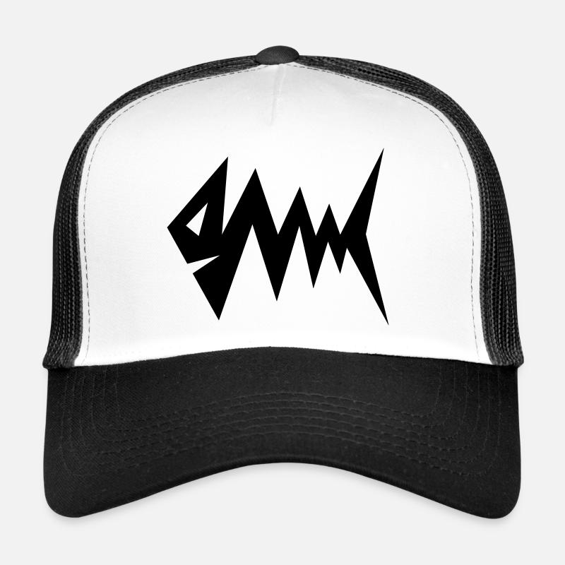 Blitzfish - Casquette trucker  - blanc/noir