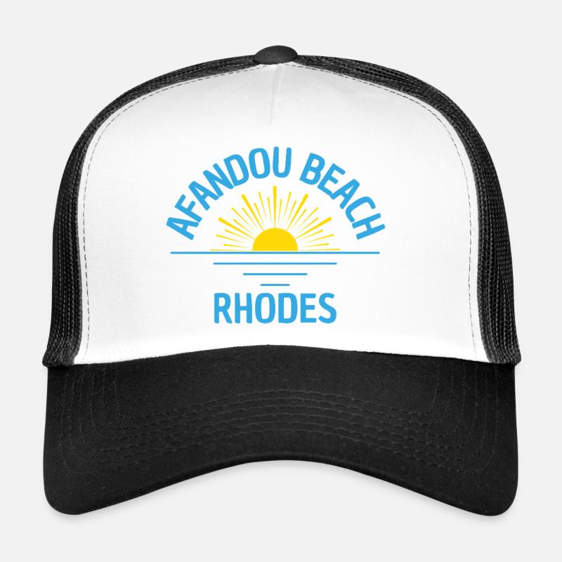 Plage d’Afandou, Rhodes, Lever du soleil Casquette trucker 