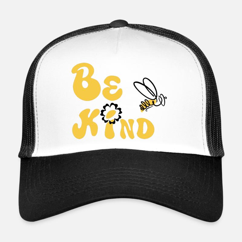 Sei freundlich! - Trucker Cap - Weiß/Schwarz