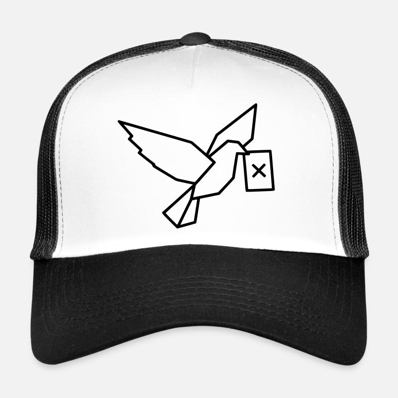 Brieftaube Wahlzettel Outline Trucker Cap