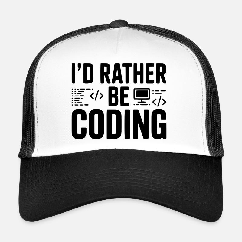 Je préfère coder Casquette trucker 