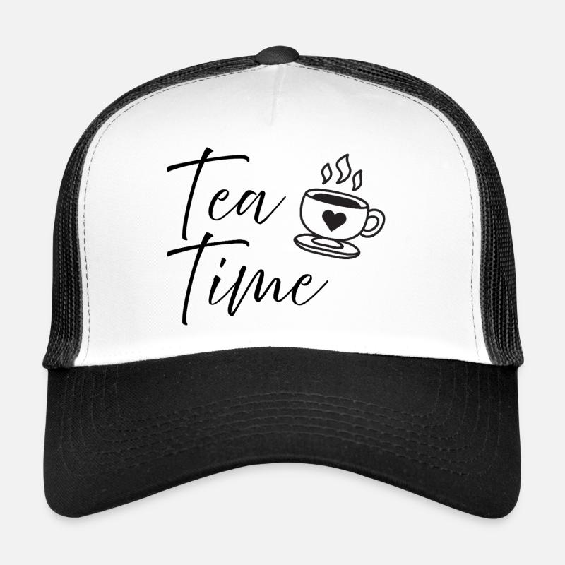Citation du scénario de l’heure du thé Mignonne Conception de tasse à café Casquette trucker 
