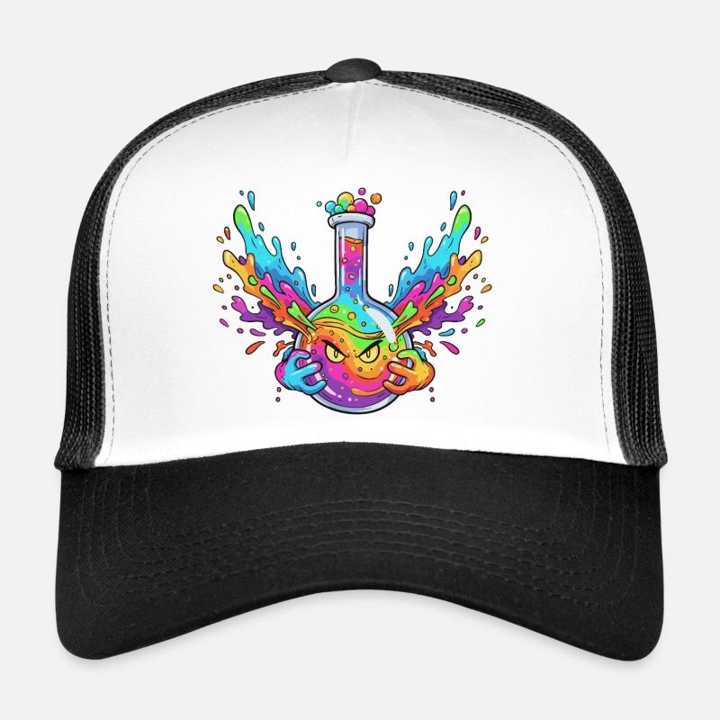 Explosion de la bouteille d’alchimie colorée Casquette trucker 