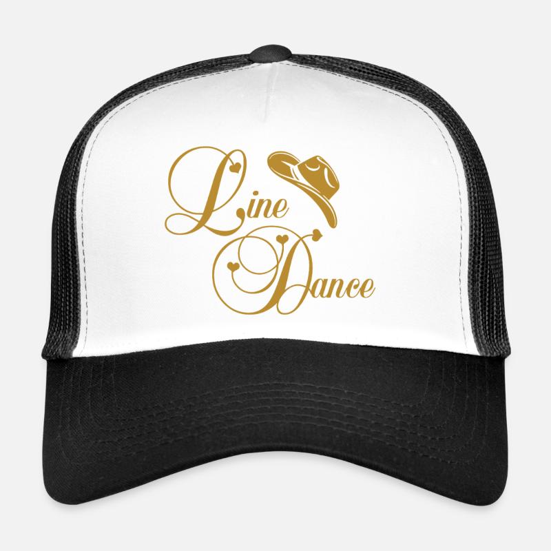 Logo doré de la danse en ligne Casquette trucker 