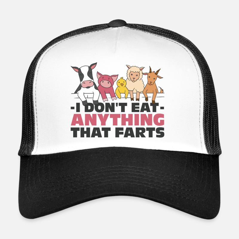 Vegan Humor Fun Trucker Cap
