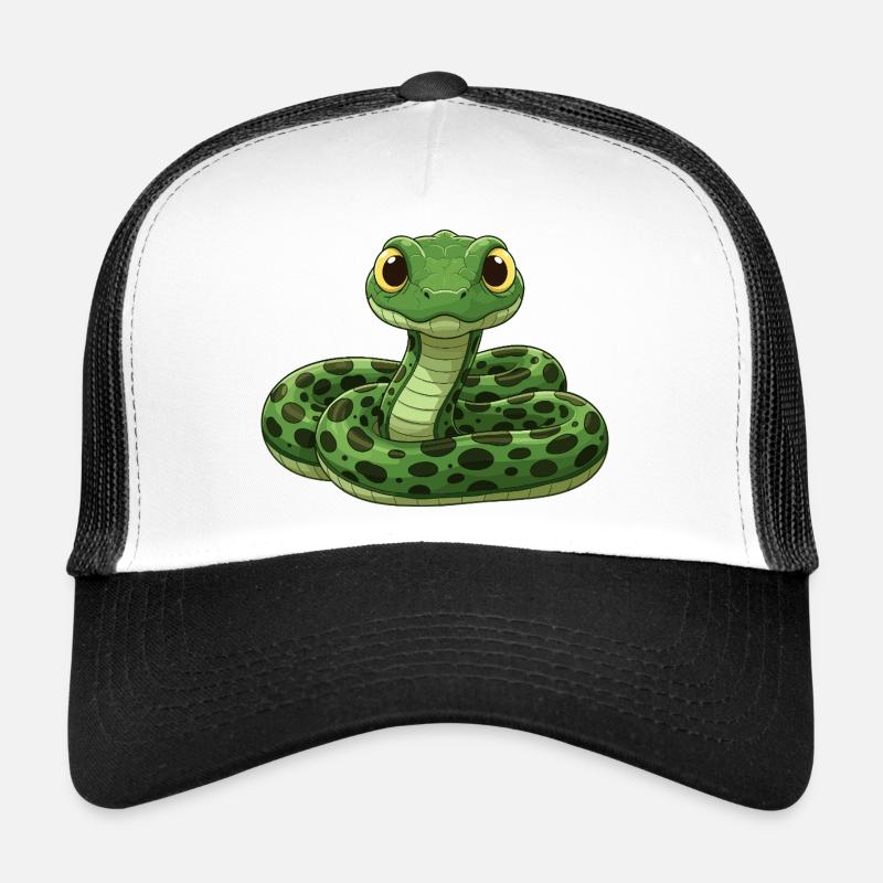 Serpent de dessin animé mignon Casquette trucker 