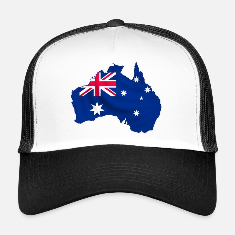 australia - Casquette trucker  - blanc/noir