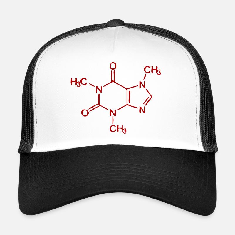 koffein - Trucker Cap - Weiß/Schwarz