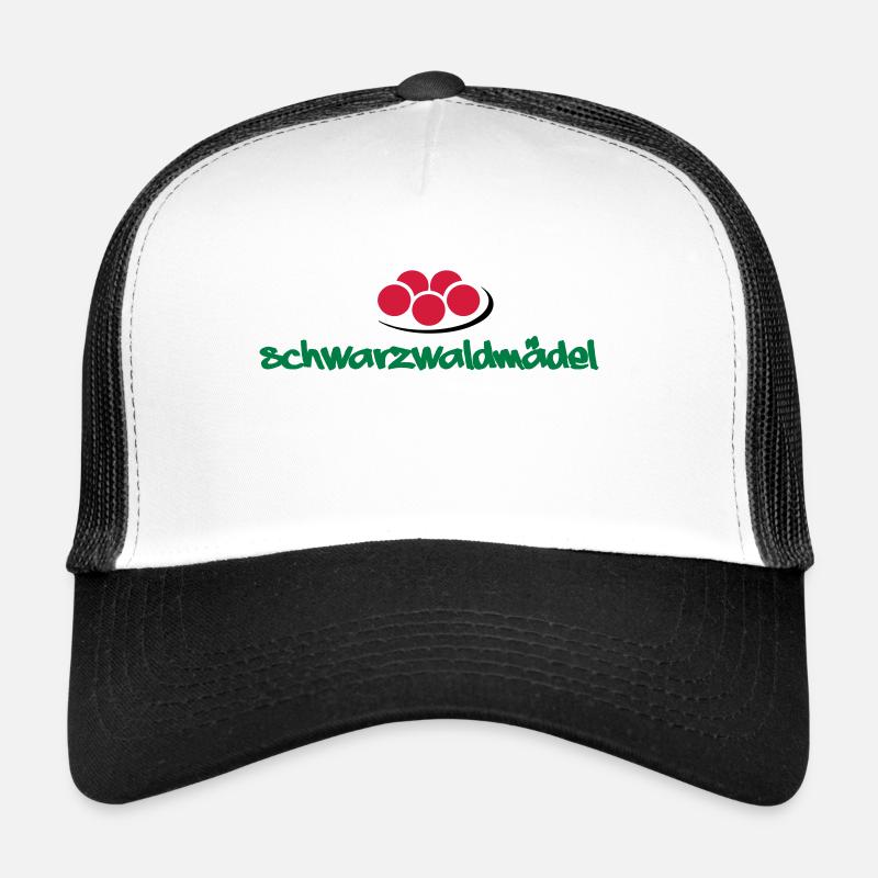 Schwarzwald-Mädel - Trucker Cap - Weiß/Schwarz