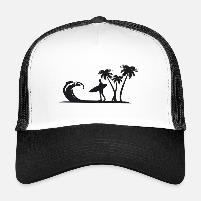 Surfers/surfing - Trucker Cap - white/black