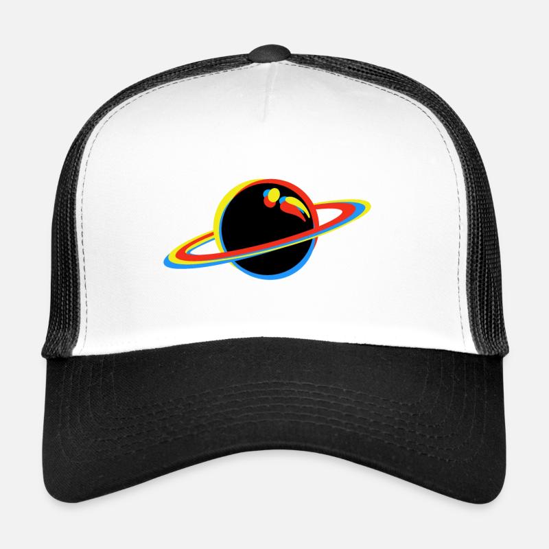 Planet - Trucker Cap - Weiß/Schwarz