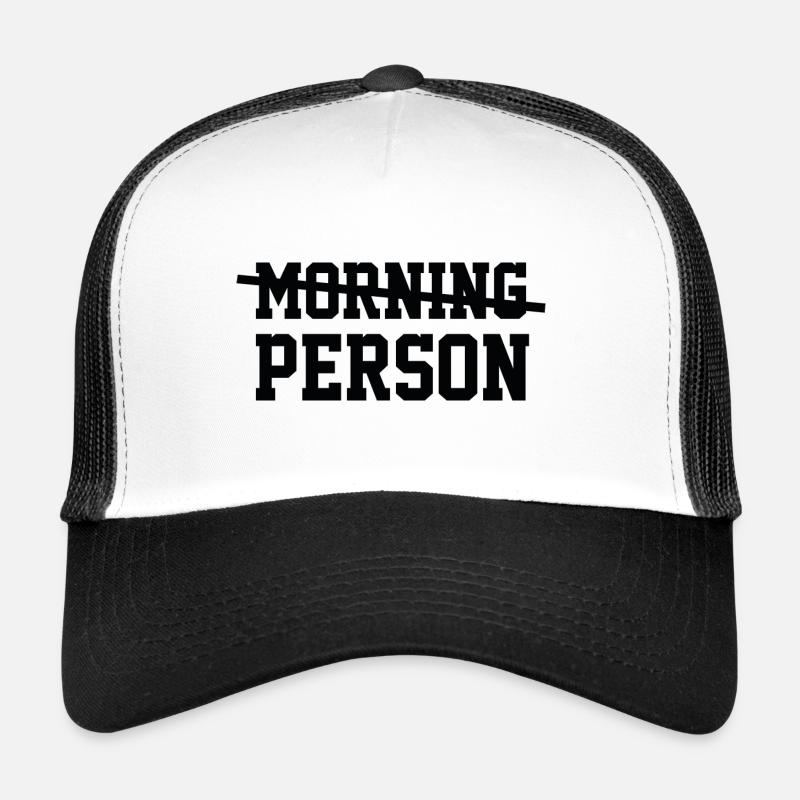 Pas une personne du matin Casquette trucker 