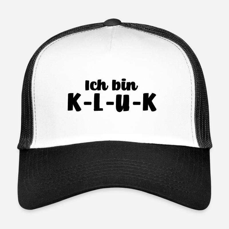 Ich bin klug - K-L-U-K [black] Trucker Cap