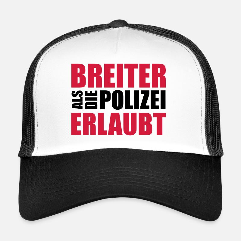 Breiter als die Polizei erlaubt! Trucker Cap