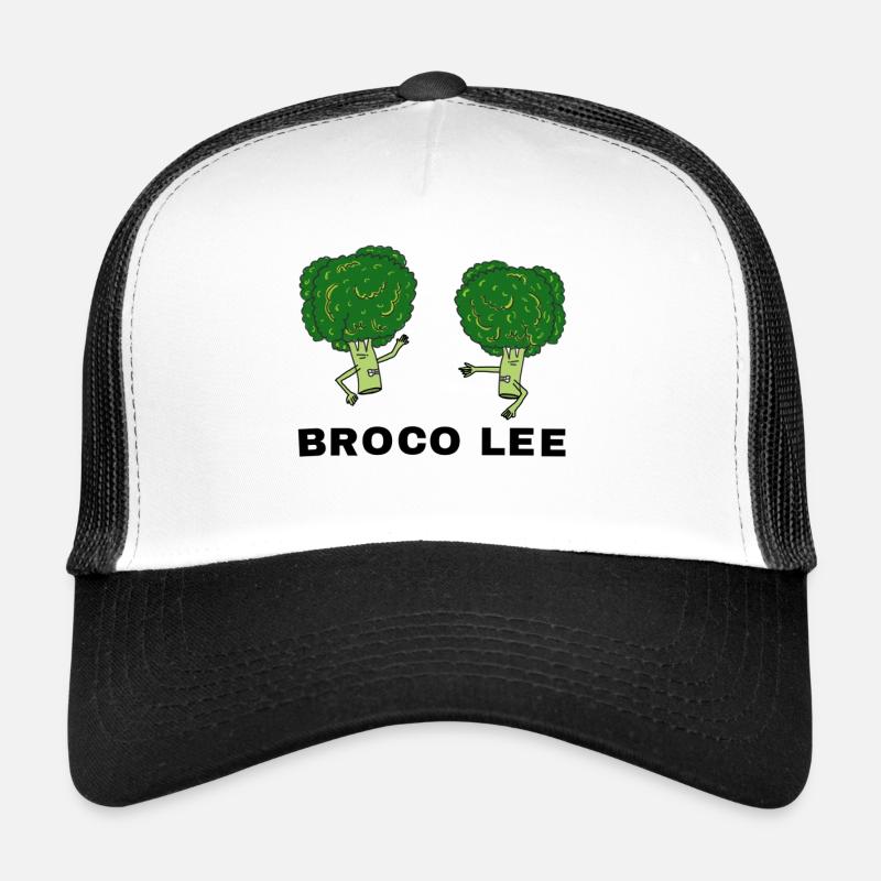 BROCO LEE - Trucker Cap - Weiß/Schwarz