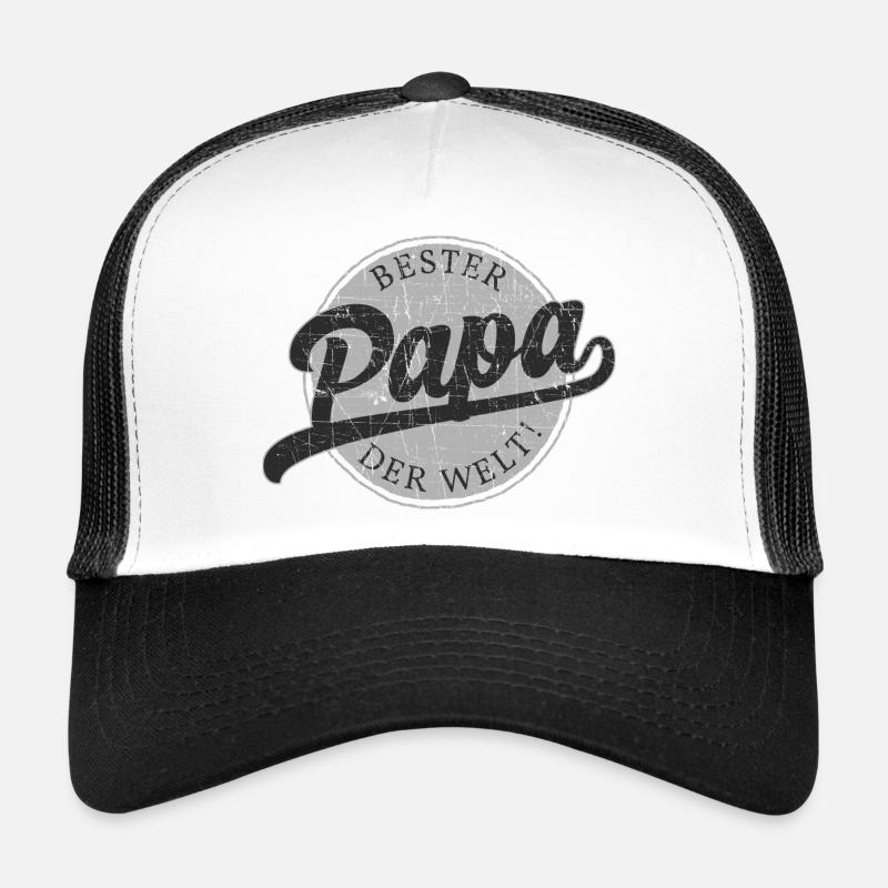 Bester Papa der Welt! - Trucker Cap - Weiß/Schwarz