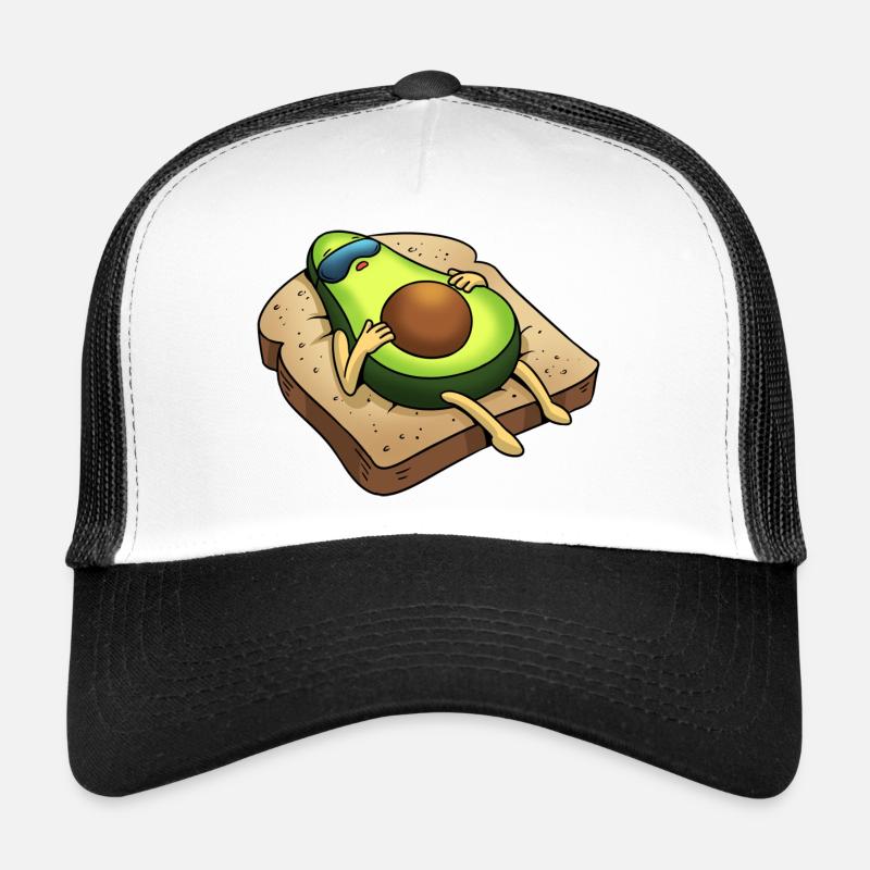 Avocado auf einer Toastscheibe Trucker Cap