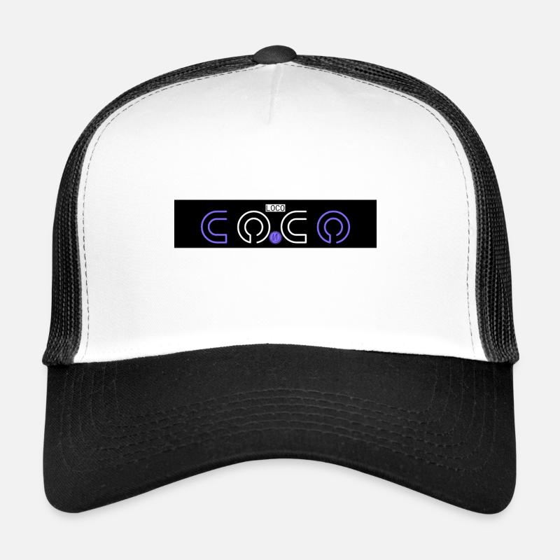 N.D 82 ESPACE LOCO - Casquette trucker  - blanc/noir