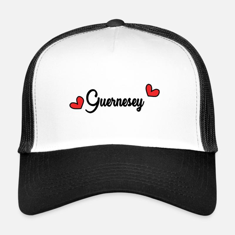 GUERNESEY. ROYAUME-UNI. ANGLETERRE. VOYAGE Casquette trucker 