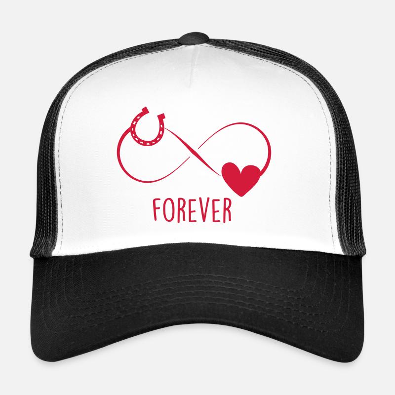 infinity Heart - Trucker Cap - Weiß/Schwarz