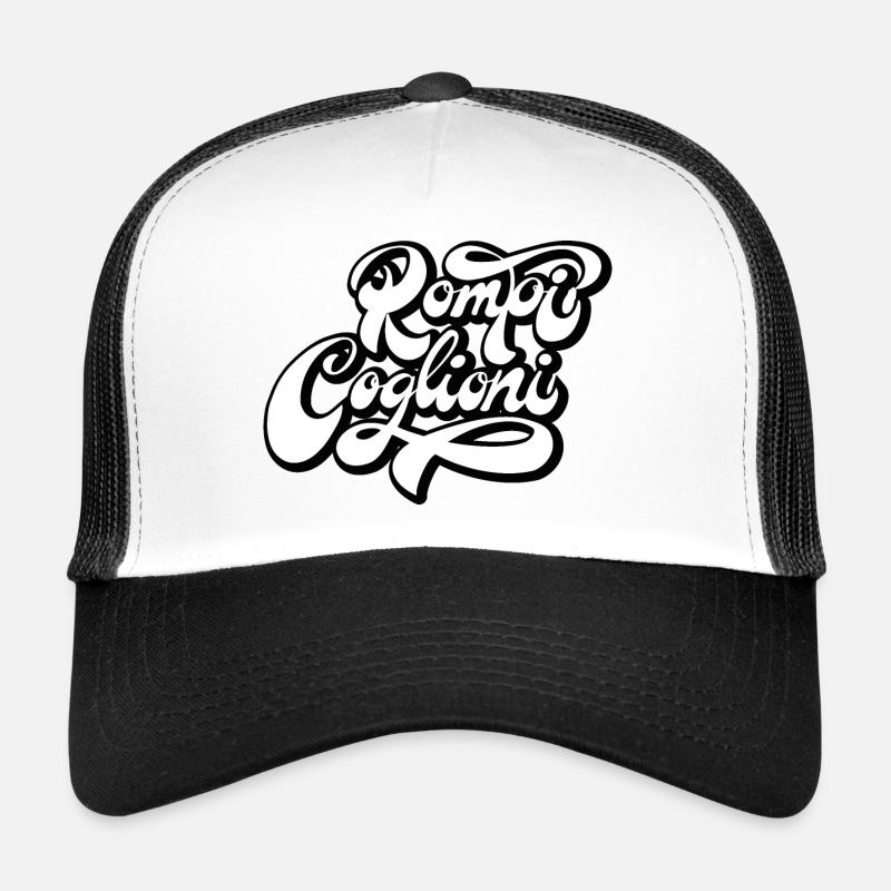 Rompi connards - Casquette trucker  - blanc/noir