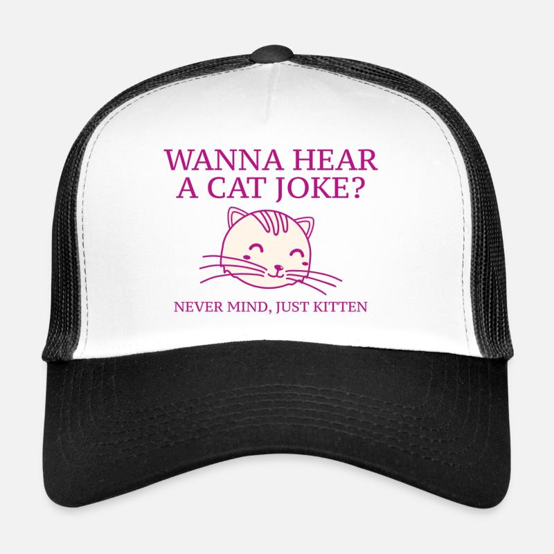 Vous voulez entendre une blague de chat Casquette trucker 