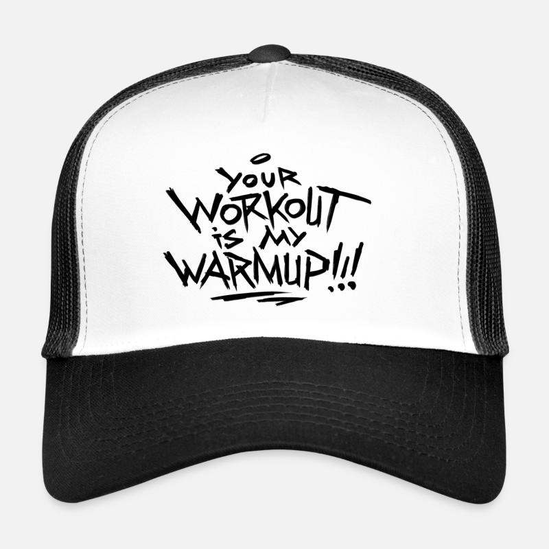 Workout - Trucker Cap - Weiß/Schwarz