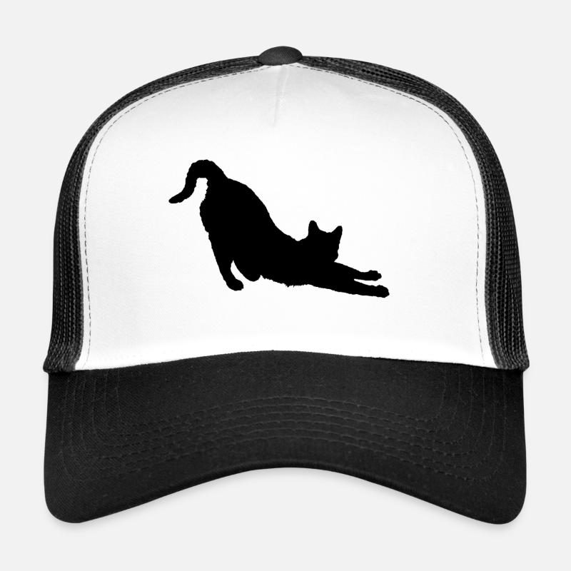 yogaCat - Trucker Cap - Weiß/Schwarz