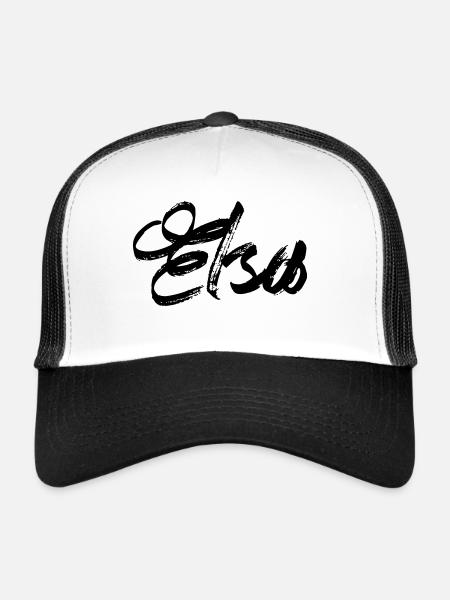 Elsa - Trucker Cap - white/black