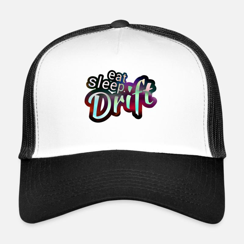 Eat sleep Drift Magic Color - Casquette trucker  - blanc/noir