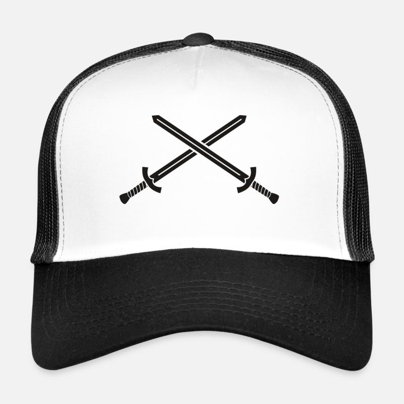 Schwerter - Trucker Cap - Weiß/Schwarz