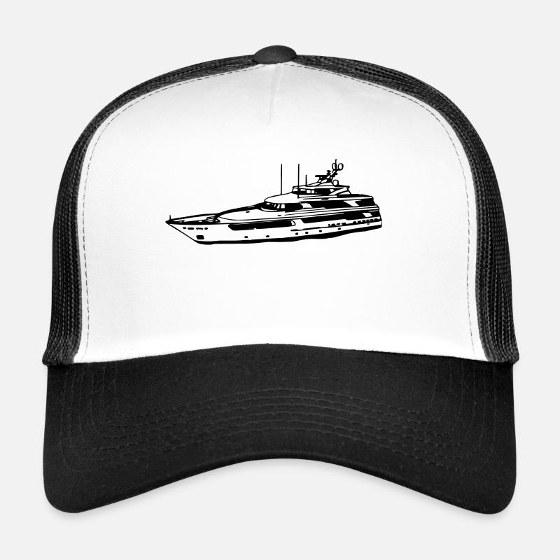 yacht - Casquette trucker  - blanc/noir