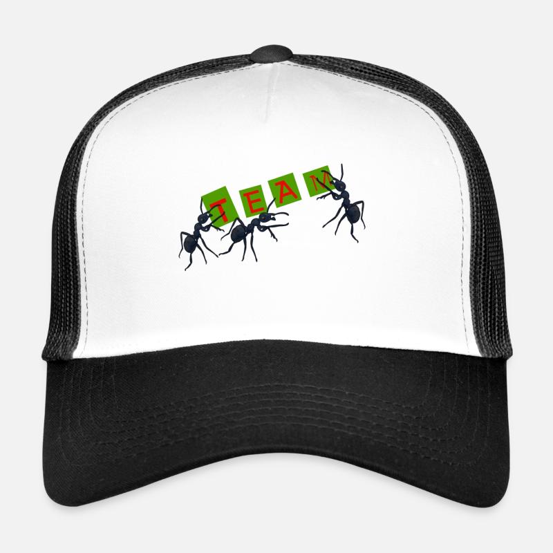 Team, Gruppe, Ameise - Trucker Cap - Weiß/Schwarz
