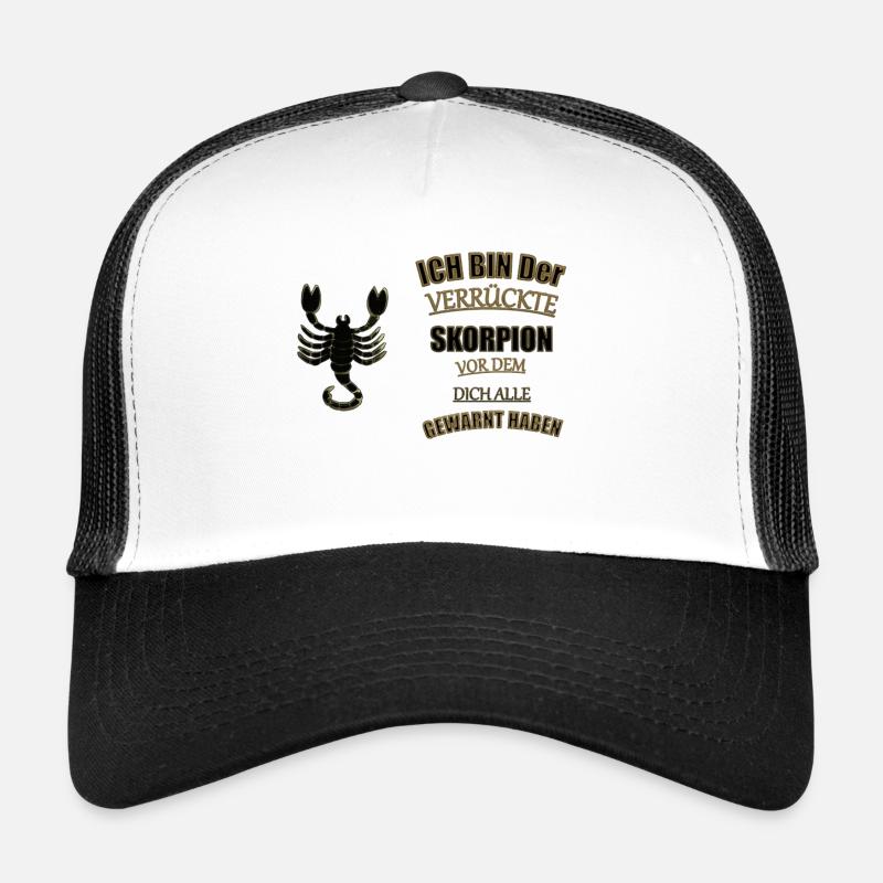 Sternzeichen Skorpion Spruch Trucker Cap