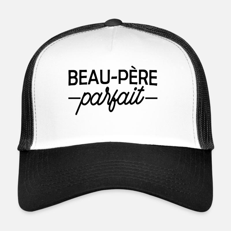 Beau père parfait - Casquette trucker  - blanc/noir