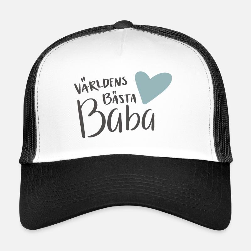 Der weltbeste Baba - Trucker Cap - Weiß/Schwarz